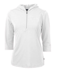 Cutter & Buck Layering XS / White Cutter & Buck - Women's Virtue Eco Pique Half Zip Hoodie