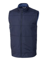 Cutter & Buck Outerwear S / Liberty Navy Cutter & Buck - Men's Stealth Hybrid Quilted Windbreaker Vest