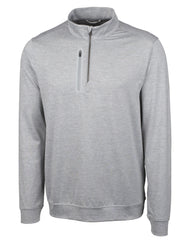 Cutter & Buck Outerwear S / Polished Cutter & Buck - Men's Stealth Heathered Quarter-Zip Pullover