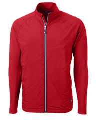 Cutter & Buck Outerwear S / Red Cutter & Buck - Men's Adapt Eco Knit Hybrid Recycled Full-Zip Jacket