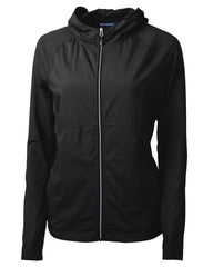 Cutter & Buck Outerwear XS / Black Cutter & Buck - Women's Adapt Eco Knit Hybrid Recycled Full-Zip Jacket