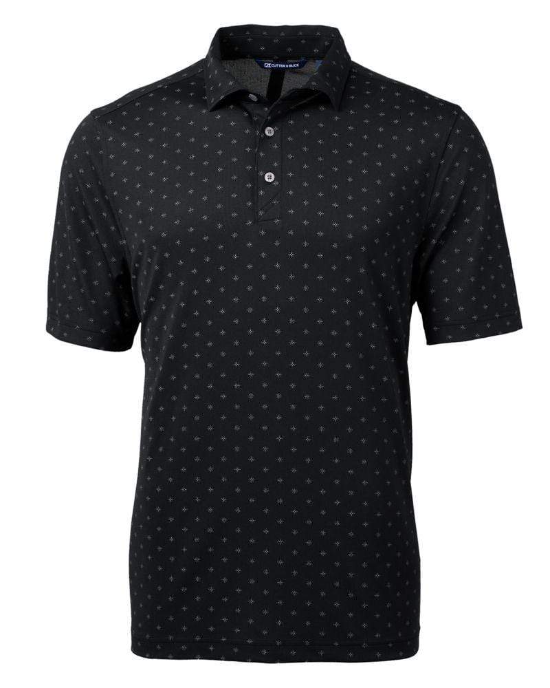 Cutter & Buck Polos S / Black Cutter & Buck - Men's Virtue Eco Pique Tile Print Polo