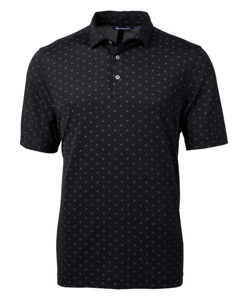 Cutter & Buck Polos S / Black Cutter & Buck - Men's Virtue Eco Pique Tile Print Polo