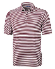 Cutter & Buck Polos S / Bordeaux Cutter & Buck - Men's Eco Pique Stripe Recycled Polo