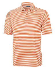 Cutter & Buck Polos S / College Orange Cutter & Buck - Men's Eco Pique Stripe Recycled Polo