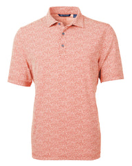 Cutter & Buck Polos S / College Orange Cutter & Buck - Men's Virtue Eco Pique Botanical Print Polo