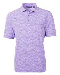 Cutter & Buck Polos S / College Purple Cutter & Buck - Men's Virtue Eco Pique Botanical Print Polo