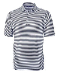 Cutter & Buck Polos S / Navy Blue Cutter & Buck - Men's Eco Pique Stripe Recycled Polo