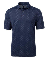 Cutter & Buck Polos S / Navy Blue Cutter & Buck - Men's Virtue Eco Pique Tile Print Polo