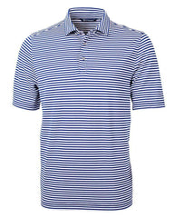 Cutter & Buck Polos S / Tour Blue Cutter & Buck - Men's Eco Pique Stripe Recycled Polo