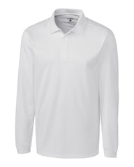 Cutter & Buck Polos S / White Cutter & Buck - Clique Men's Ice Pique Long Sleeve Polo