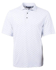 Cutter & Buck Polos S / White Cutter & Buck - Men's Virtue Eco Pique Tile Print Polo