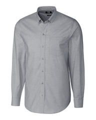 Cutter & Buck Woven Shirts S / Charcoal Cutter & Buck - Men's L/S Stretch Oxford