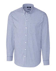 Cutter & Buck Woven Shirts S / Tour Blue Cutter & Buck - Men's L/S Stretch Gingham