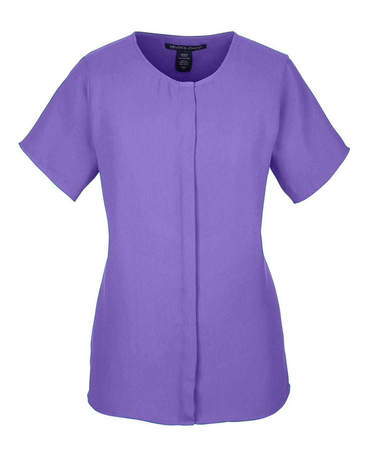 Devon & Jones Sweaters XS / Grape Devon & Jones - Women's Perfect Fit™ Short Sleeve Crepe Blouse