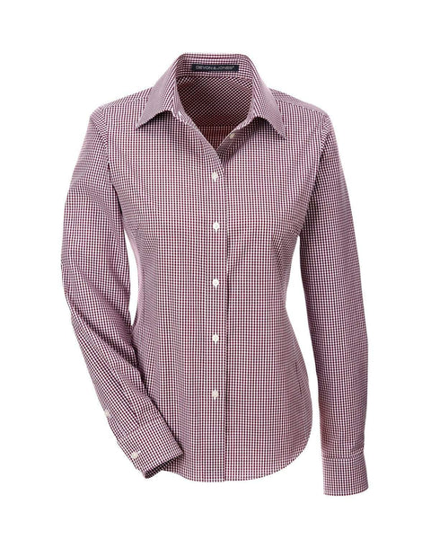 Devon & Jones Woven Shirts S / BURGUNDY Devon & Jones Ladies' Crown Collection™ Gingham Check