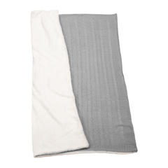 Field & Co Accessories Field & Co. - Cable Knit Sherpa Blanket