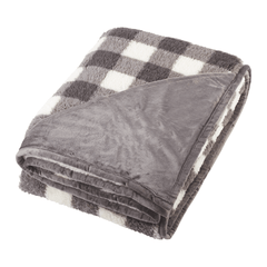 Field & Co Accessories Field & Co. - Double Sided Plaid Sherpa Blanket