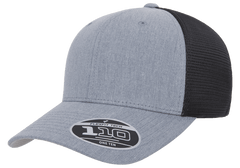 Flexfit Headwear One Size / Heather Grey/Black Flexfit - 110® Mesh-Back Cap