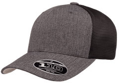 Flexfit Headwear One Size / Melange Charcoal/Black Flexfit - 110® Mesh-Back Cap