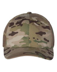 Flexfit Headwear S/M / Multican Green Flexfit - Cotton Blend Patterned Cap