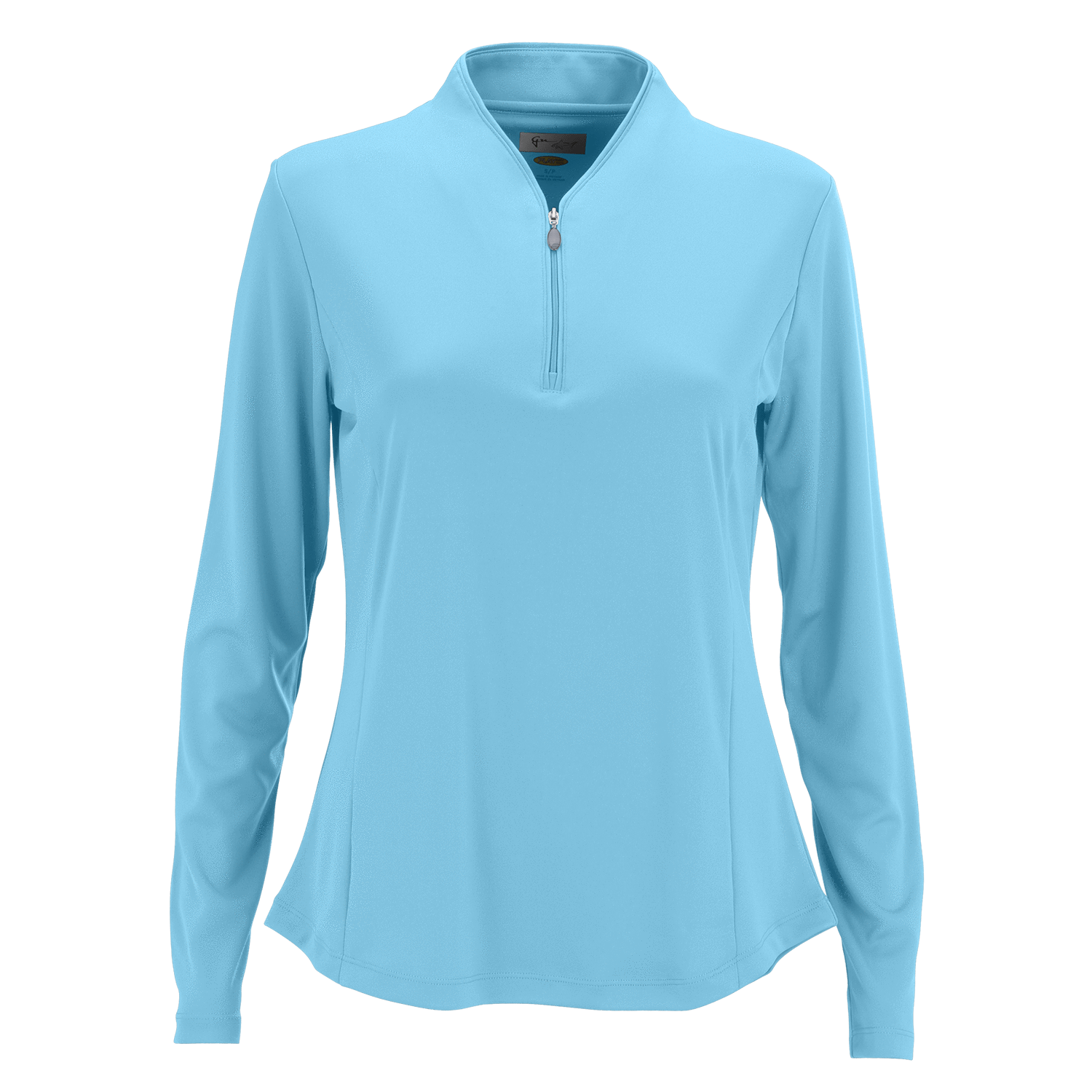 Greg Norman Layering S / Sky Greg Norman - Women's Play Dry® Tulip Neck ¼-Zip