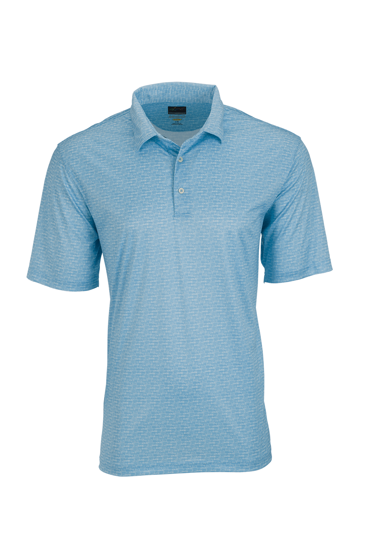 Greg Norman Polos S / Misty Blue Greg Norman - Men's ML75 Microlux Cart Print Polo