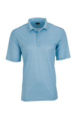 Greg Norman Polos S / Misty Blue Greg Norman - Men's ML75 Microlux Cart Print Polo