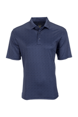 Greg Norman Polos S / Navy Greg Norman - Men's ML75 Microlux Cart Print Polo