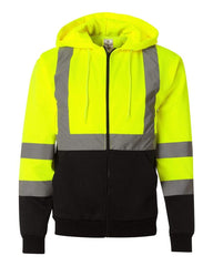 Kishigo Sweatshirts M / Lime Kishigo - Hi-Vis Full-Zip Hooded Sweatshirt