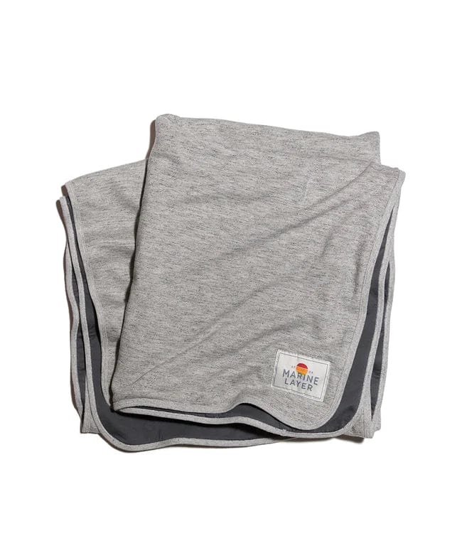 Marine Layer Accessories One Size / Heather Grey/Asphalt Lining Marine Layer - Lined Blanket