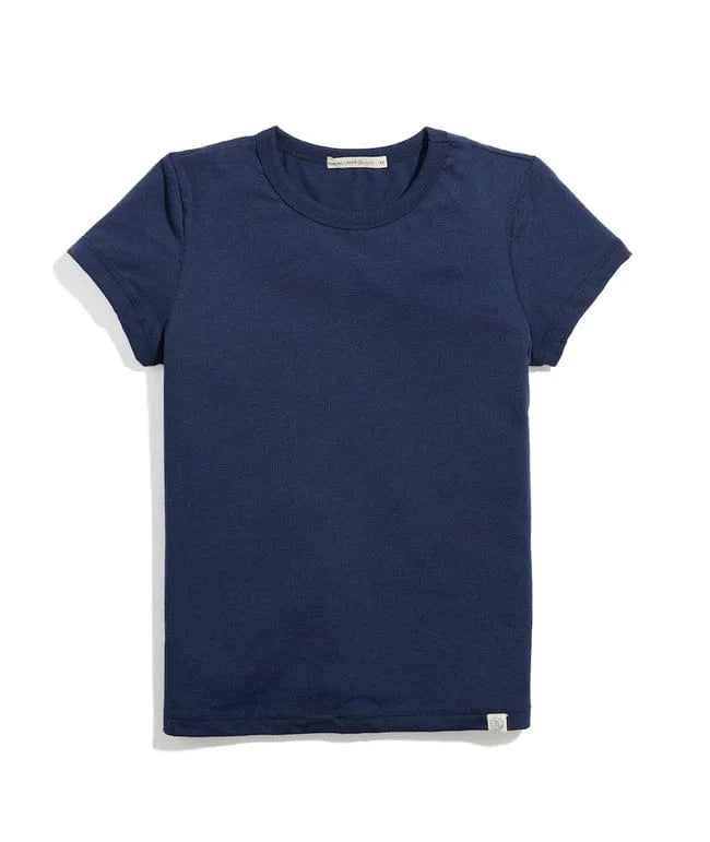 Marine Layer T-shirts XS / Black Iris Marine Layer - Women's Re-Spun Signature Crew