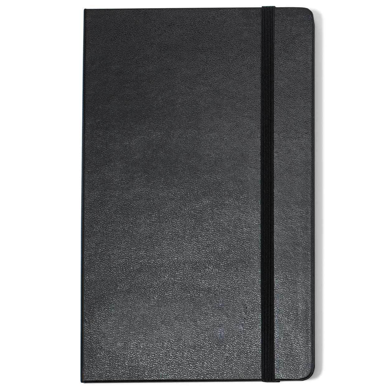 Moleskine - 25 piece minimum Accessories OSFA / BLACK Moleskine® Hard Cover Plain Large Notebook (5" x  8.25")