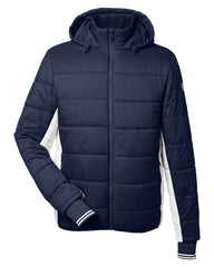 Nautica Outerwear S / Nautica Navy/Antique White Nautica - Men's Nautical Mile Puffer Packable Jacket