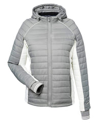 Nautica Outerwear XS / Graphite/Antique White Nautica - Women's Nautical Mile Puffer Packable Jacket