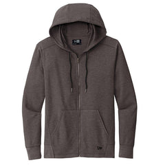 New Era Sweatshirts XS / Black Heather New Era - Men's Thermal Full-Zip Hoodie