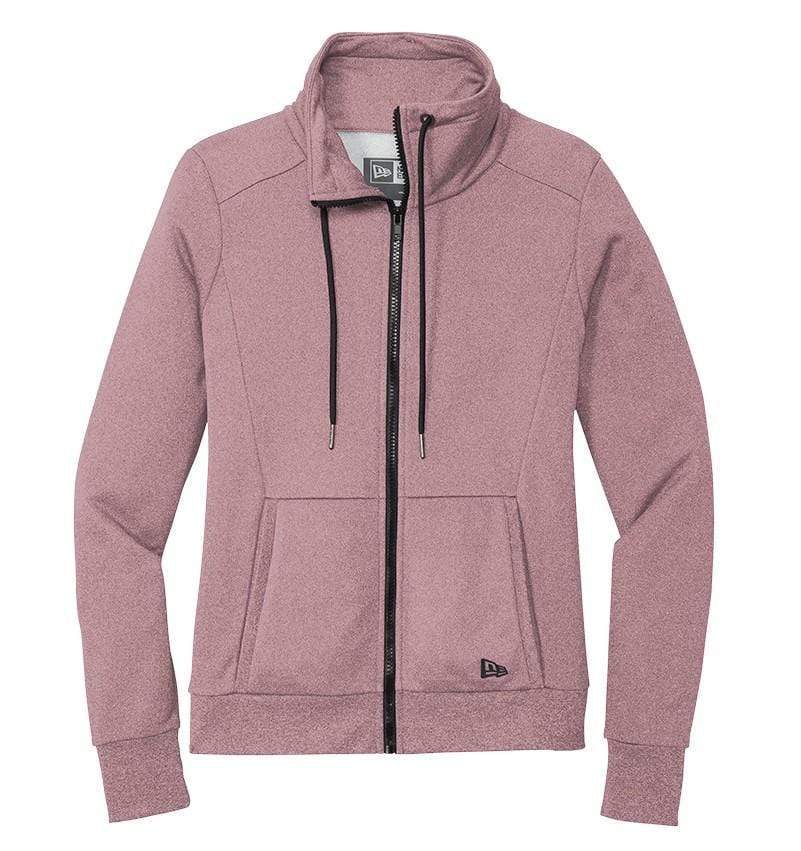 New Era Sweatshirts XS / Dusty Mauve Heather New Era - Women's Performance Terry Full-Zip Cowl