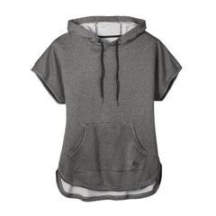 New Era Sweatshirts XS / Graphite Heather New Era - Women's Performance Terry Short Sleeve Hoodie