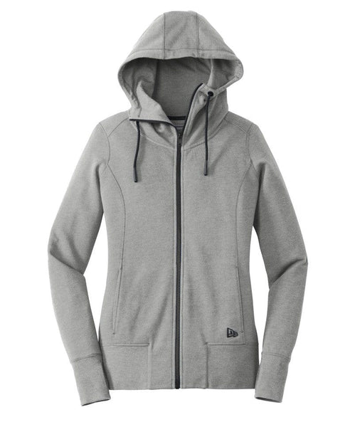 New Era Sweatshirts XS / Shadow Grey Heather New Era - Women's Tri-Blend Fleece Full-Zip Hoodie