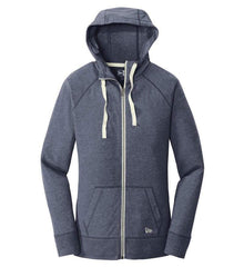 New Era Sweatshirts XS / True Navy Heather New Era - Women's Sueded Cotton Full-Zip Hoodie