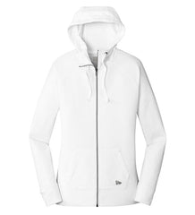 New Era Sweatshirts XS / White New Era - Women's Sueded Cotton Full-Zip Hoodie