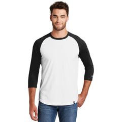 New Era T-shirts New Era - Men's Heritage Blend 3/4-Sleeve Baseball Raglan Tee