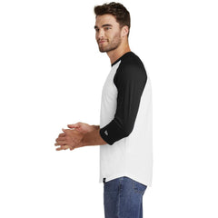 New Era T-shirts New Era - Mens Heritage Blend 3/4-Sleeve Baseball Raglan Tee