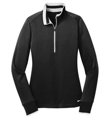 Nike Layering S / Black/White Nike - Women's Dri-FIT 1/2-Zip Cover-Up