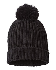 Richardson Headwear One Size / Black Richardson - Chunk Cable Beanie w/ Cuff & Pom