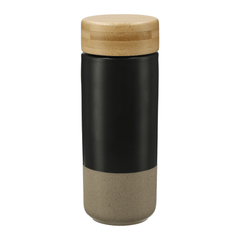 Threadfellows Accessories 11oz / Black Arlo Ceramic Tumbler w/ Bamboo Lid 11oz