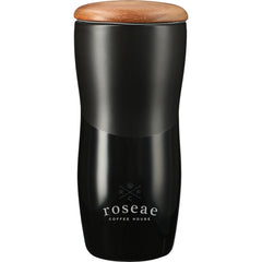 Threadfellows Accessories Ceramic Tumbler w/Wood Lid