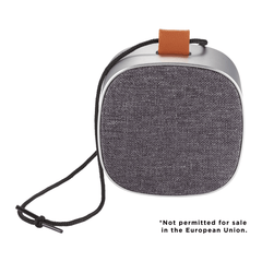 Threadfellows Accessories One Size / Grey Tahoe Metal & Fabric Waterproof Bluetooth Speaker