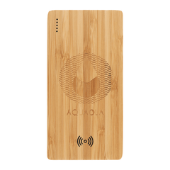 Threadfellows Accessories One Size / Wood Plank 5000 mAh Bamboo Wireless Power Bank