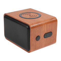 Threadfellows Accessories One Size / Wood Wood Bluetooth Speaker with Wireless Charging Pad